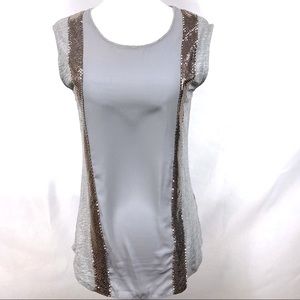 J.Crew, Gray Sleeveless Chainmail Top, XS
